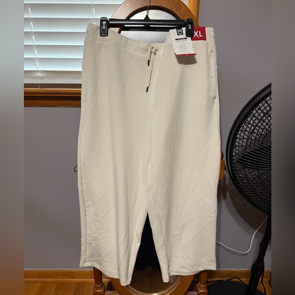Elegant Cream Wide Leg Pants